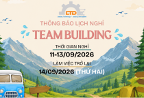 THÔNG BÁO LỊCH NGHỈ TEAMBUILDING 2026 