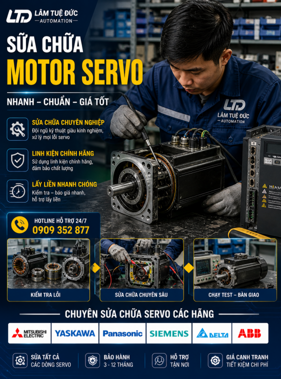 SỮA CHỮA MOTOR SERVO